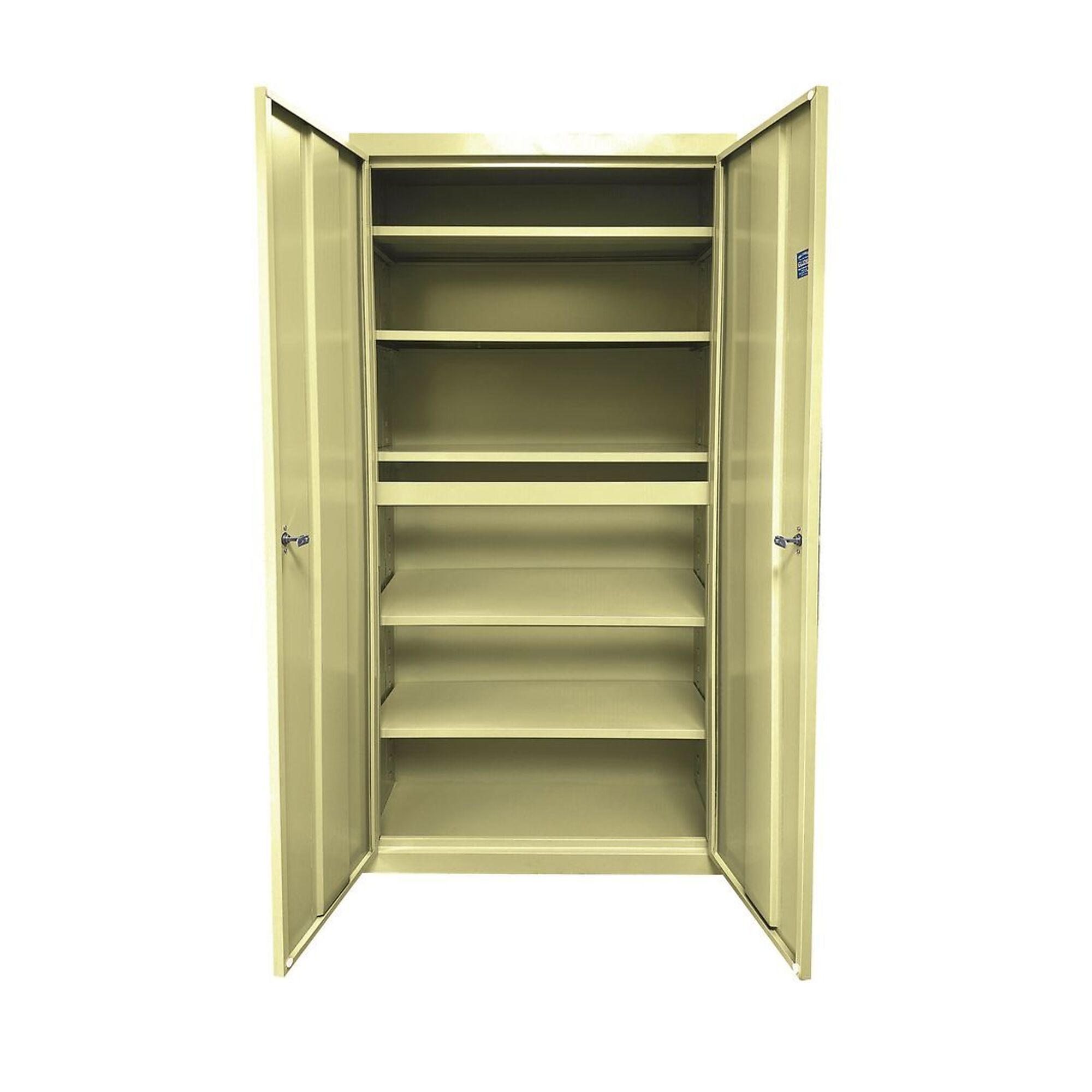 Steel Cabinets USA Storage Cabinet — 24in. x 18in. x 72in., 5 Adjustable Shelves, 160-Lb. Capacity, Tropic Sand, Model# UA-241872-5-TS